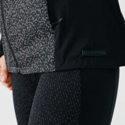 Kalenji Veste à Capuche Running Avec Motifs Réfléchissants Femme - Rain Night Noire -CourseKalenji veste a capuche running avec motifs reflechissants femme rain night noire 6