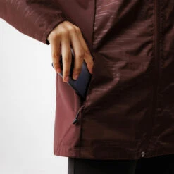 Kalenji Veste à Capuche Running Déperlante Femme - Rain Marron -CourseKalenji veste a capuche running deperlante femme rain marron 4