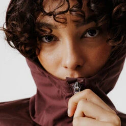 Kalenji Veste à Capuche Running Déperlante Femme - Rain Marron -CourseKalenji veste a capuche running deperlante femme rain marron 5