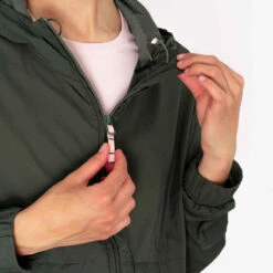 Kalenji Veste Running Coupe Vent Femme - Wind Breath Kaki -CourseKalenji veste coupe vent femme de running kaki 10