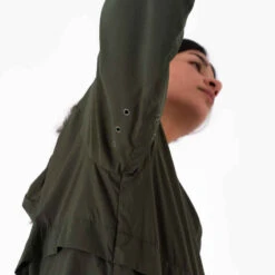 Kalenji Veste Running Coupe Vent Femme - Wind Breath Kaki -CourseKalenji veste coupe vent femme de running kaki 6