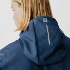 VESTE COUPE VENT DE RUNNING HOMME KALENJI RUN WIND BLEU ARDOISE -CourseKalenji veste coupe vent running run wind bleu de prusse homme 4