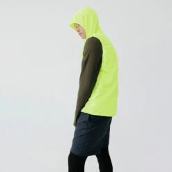VESTE COUPE VENT SANS MANCHES DE RUNNING HOMME KALENJI RUN WIND JAUNE FLUO -CourseKalenji veste coupe vent sans manches de running homme kalenji run wind jaune fluo 1