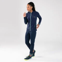 Kalenji VESTE D'ATHLÉTISME FEMME WARM BLEUE MARINE & BLEU CIEL -CourseKalenji veste dathletisme femme warm bleue marine and bleu ciel 2