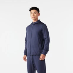 Kalenji VESTE MANCHES LONGUES RUN 100 HOMME WARM BLEUE