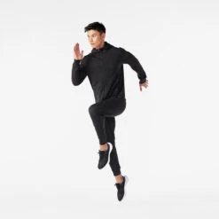 Kalenji VESTE MANCHES LONGUES RUN 100 HOMME WARM NOIRE -CourseKalenji veste manches longues run 100 homme warm noire 2