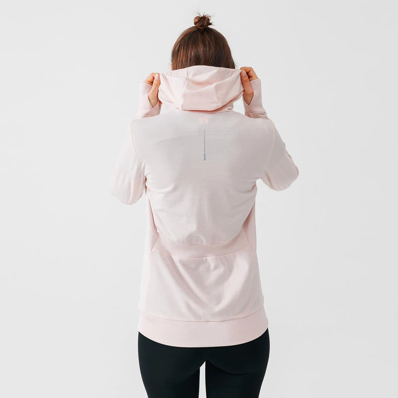 Kalenji Veste Running à Capuche Femme - Warm Rose 4 Kalenji Veste Running à Capuche Femme - Warm Rose – Image 2