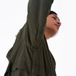 Kalenji Veste Running Coupe Vent Femme - Wind Breath Kaki -CourseKalenji veste running coupe vent femme wind breath kaki 3