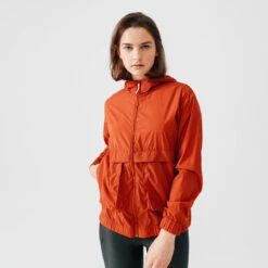 Kalenji Veste Running Coupe Vent Femme - Wind Breath Marron